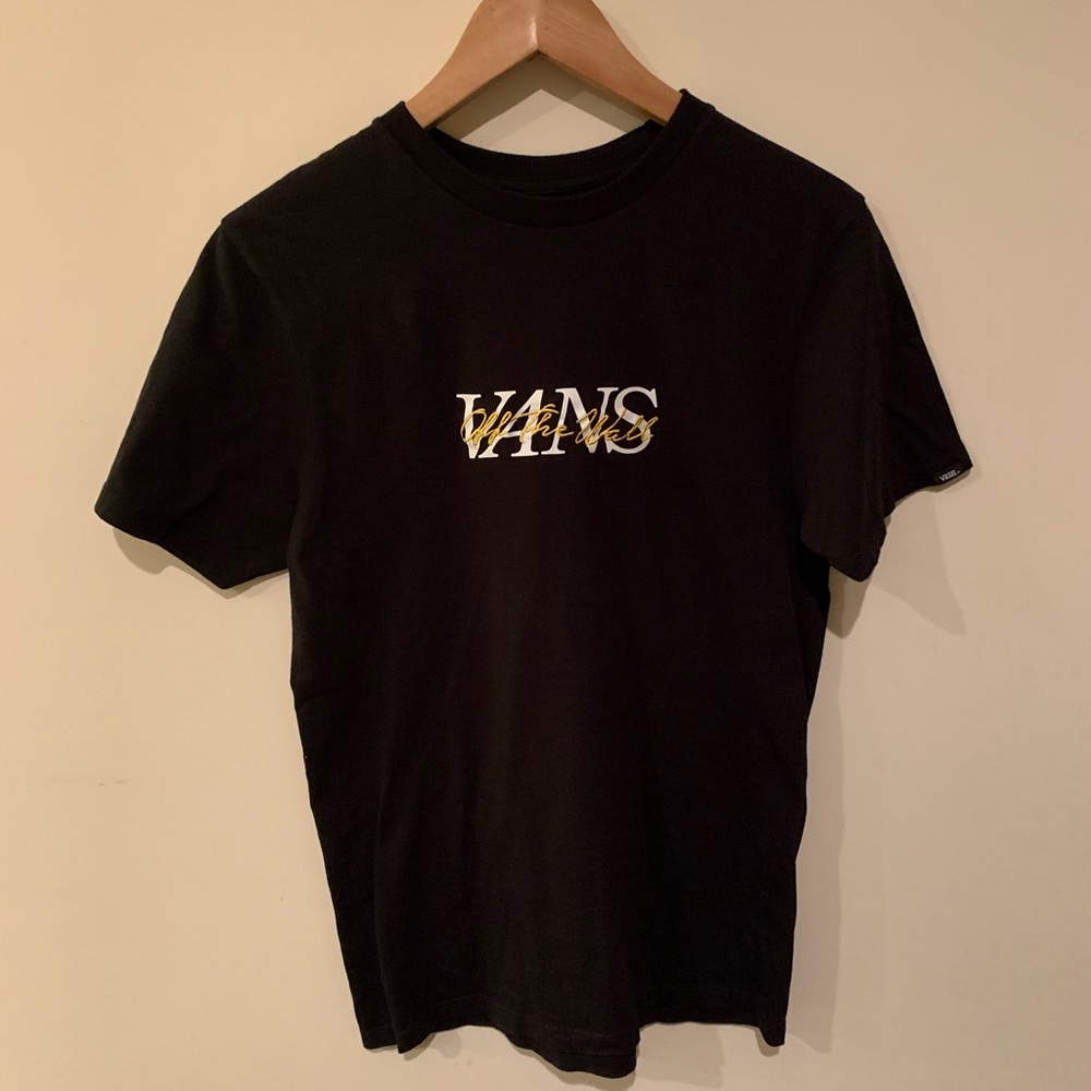 Vans Tee shirt - black, white, gold - S